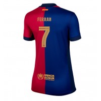 Billiga Barcelona Ferran Torres #7 Hemma fotbollskläder Dam 2024-25 Kortärmad